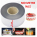 Yan Dekor Şeffaf 5 Cm 500 Metre İnce