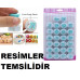 Plastik Kopat Mini Kalp 5 Li Set