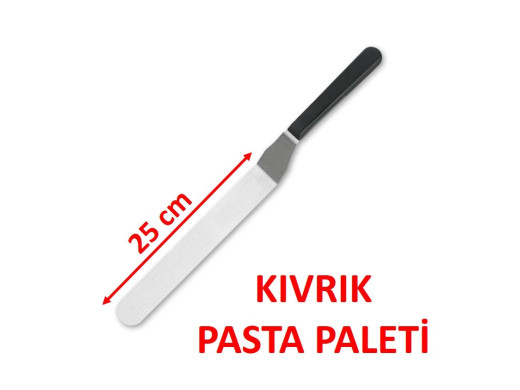 Creme Kıvrık Pasta Paleti 25 Cm