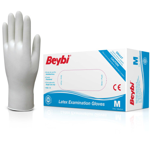 Eldiven Medium Latex Pudralı