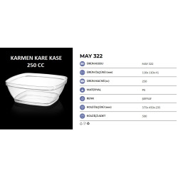 May-322 Karmen Kare Kase 250 cc 25 Adet
