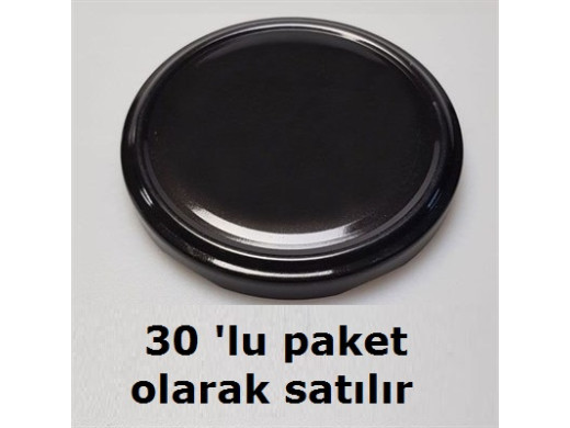 Siyah Kapak Magnolya Kavanozu İçin 30 Adet